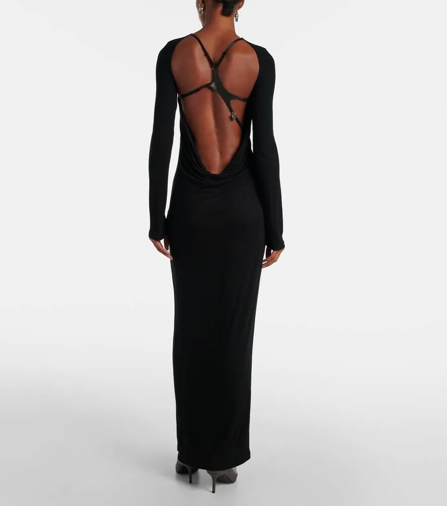 Acne Studios Etrixie ribbed-knit maxi dress