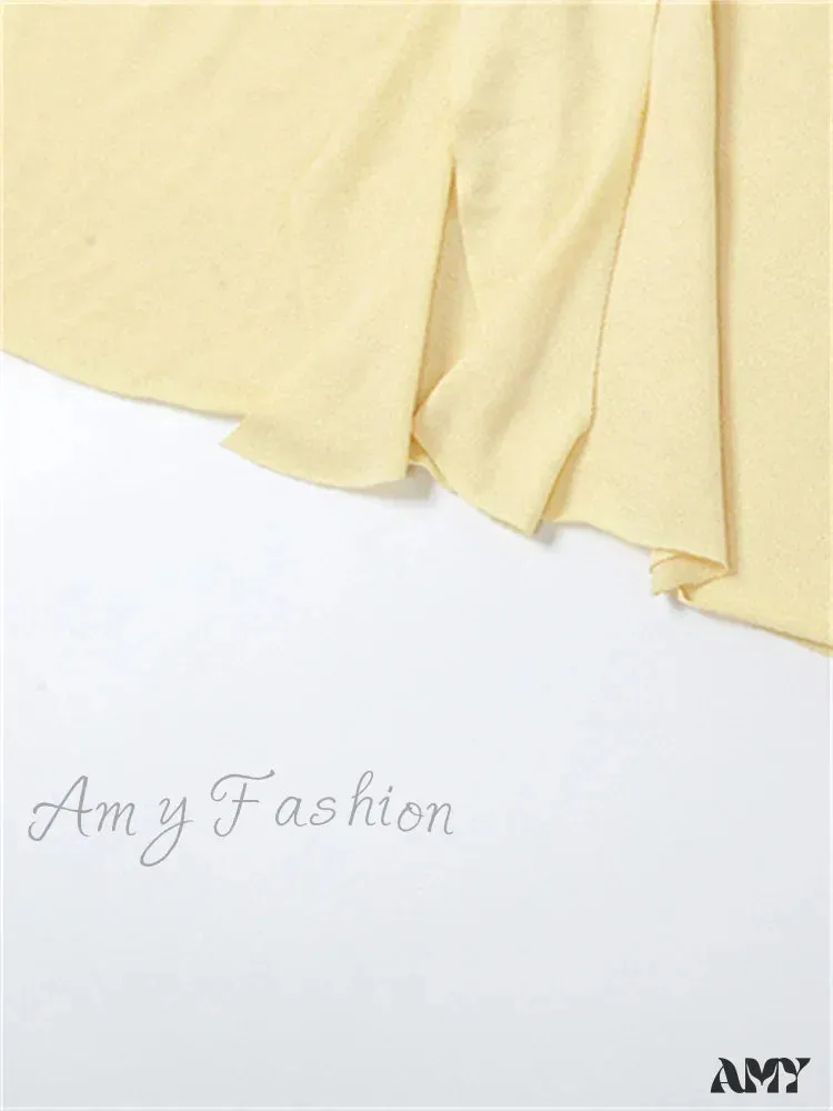 Amy Fashion - Elegant Women Knitted Evening  Solid  Sleeve Slash Neck Off Shoulder Ruffles Party Female Vestido
