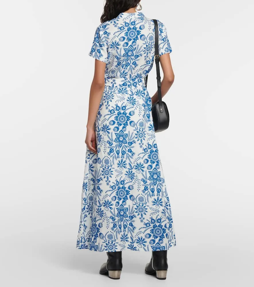 A.P.C. Annelie floral linen-blend maxi dress