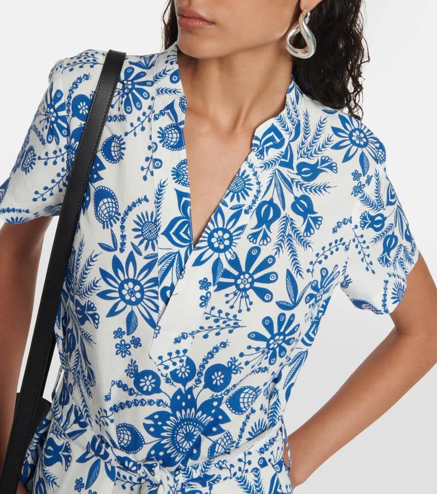 A.P.C. Annelie floral linen-blend maxi dress