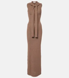 Aya Muse Rory hooded cotton-blend maxi dress
