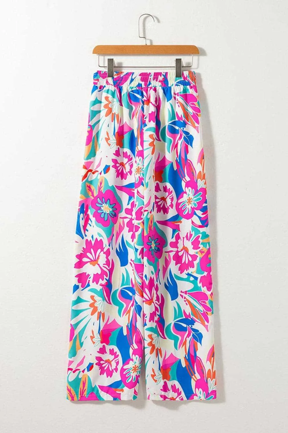 Chic printed wide-leg pants