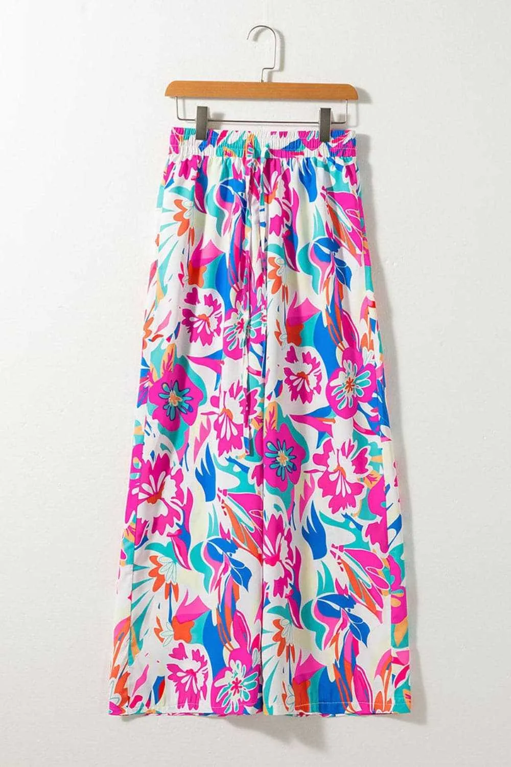 Chic printed wide-leg pants