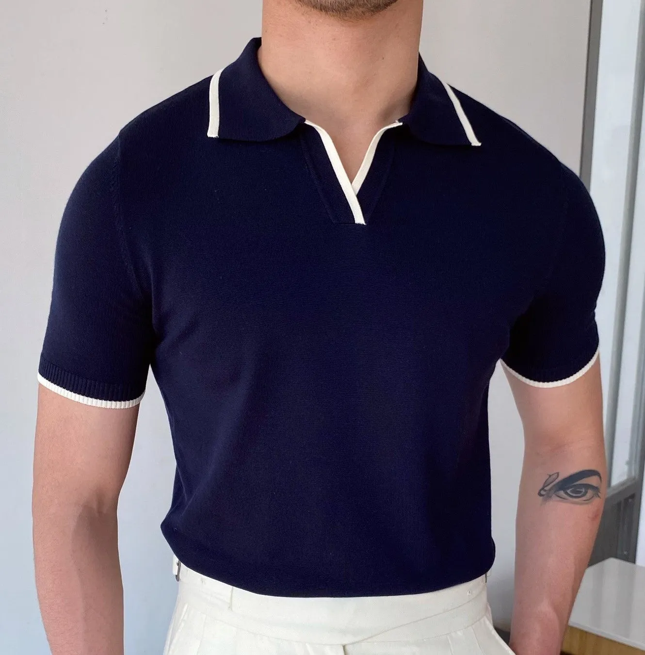 Classic Knit Polo - Timeless Elegance