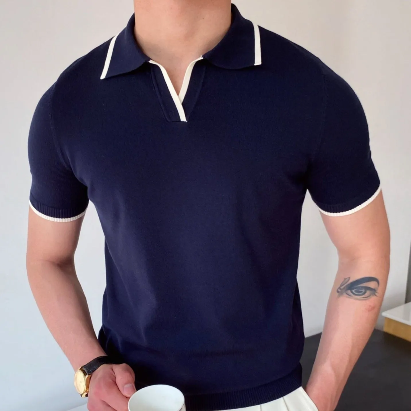 Classic Knit Polo - Timeless Elegance