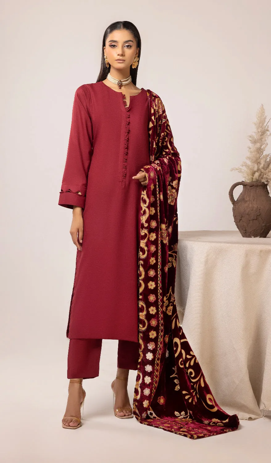 DHANAK WITH PLACHI SHAWL