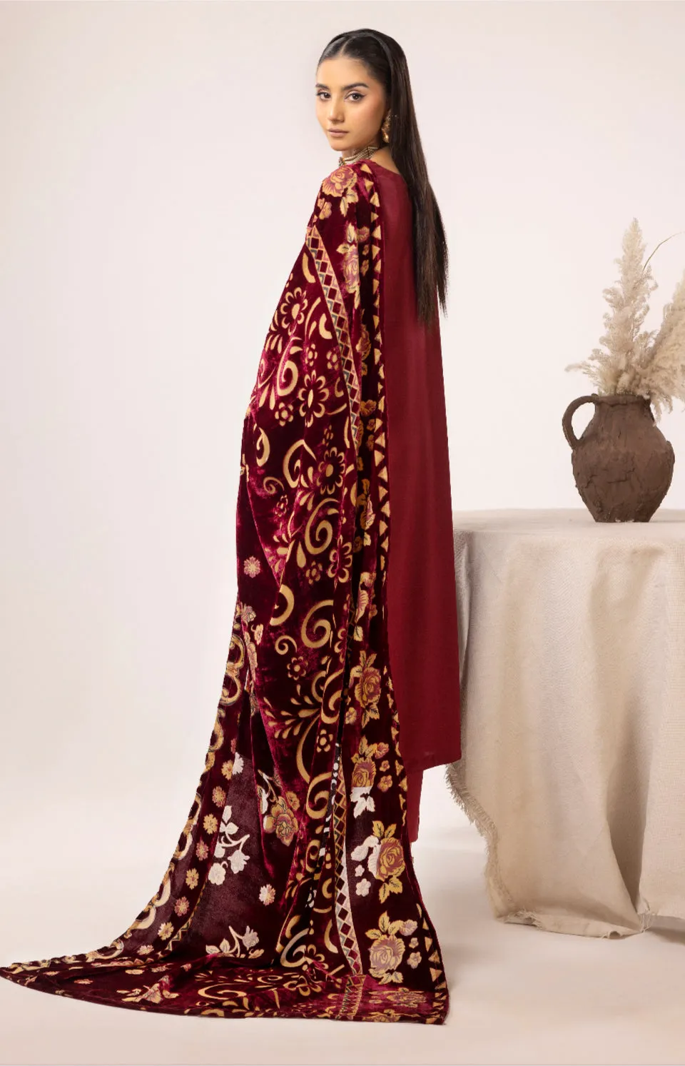DHANAK WITH PLACHI SHAWL