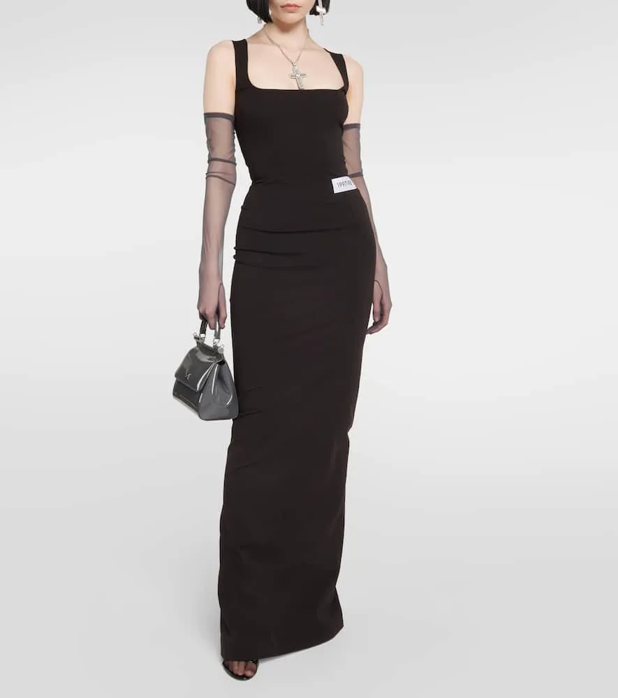 Dolce&Gabbana x Kim ribbed-knit maxi dress