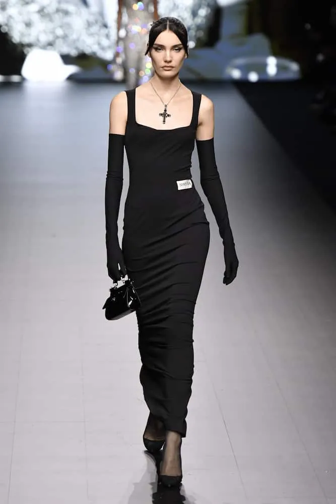 Dolce&Gabbana x Kim ribbed-knit maxi dress