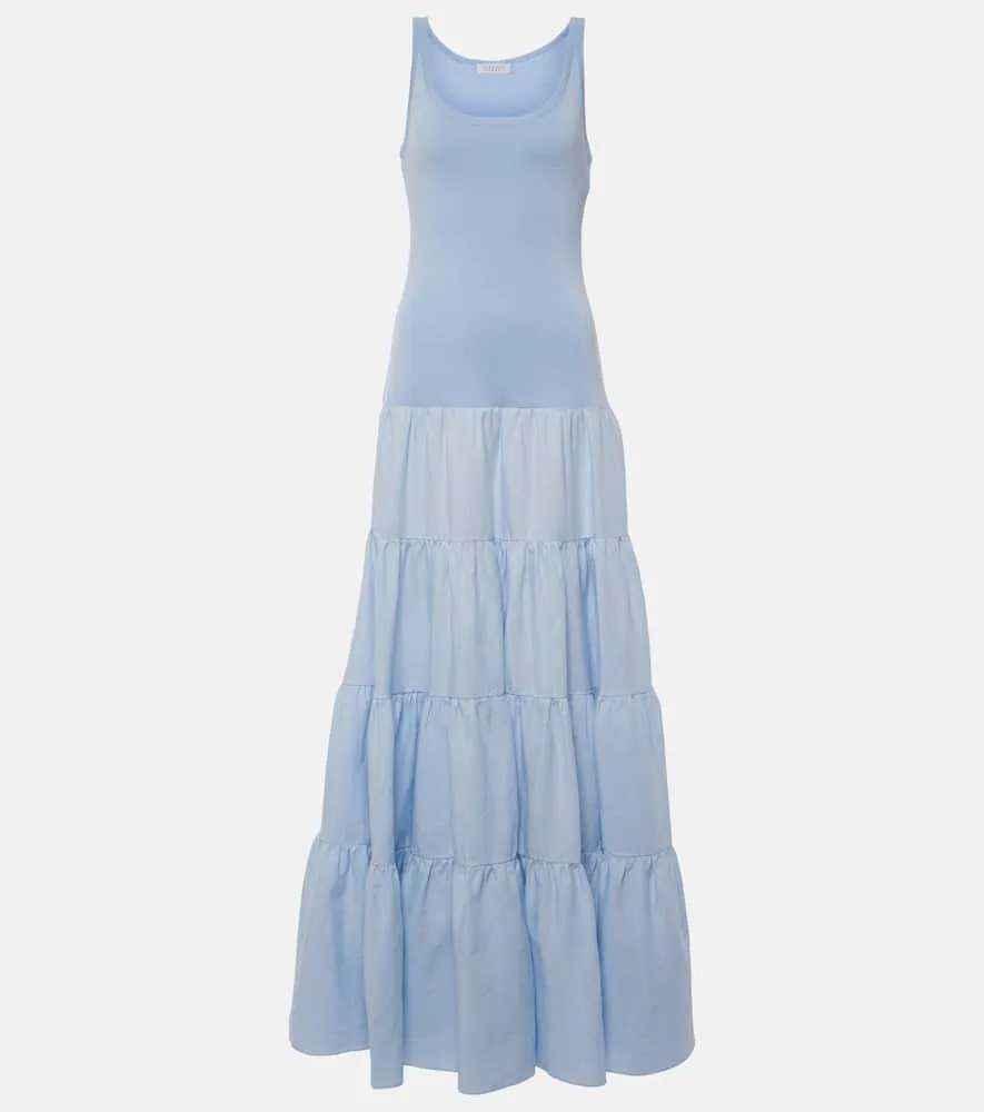 Gabriela Hearst Pozas tiered linen maxi dress