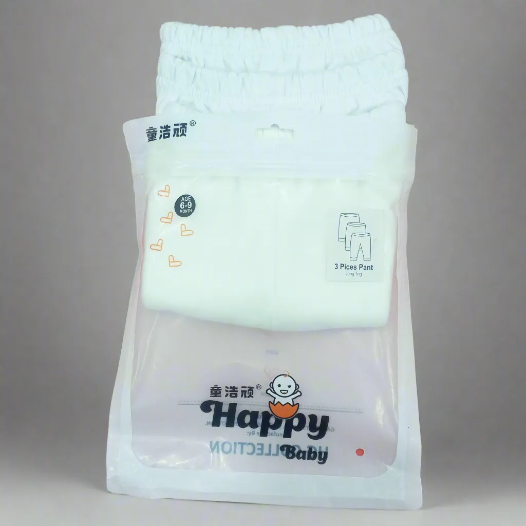Happy - Pack of 3 - Open Feet Trousers - White