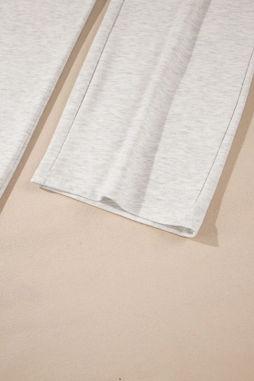 Light grey wide leg lounge pants