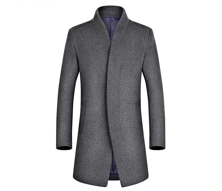 Men's Autumn/Winter Woolen Slim Fit Coat | Men's Outwear