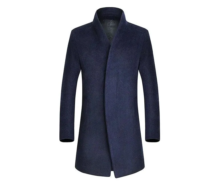Men's Autumn/Winter Woolen Slim Fit Coat | Men's Outwear