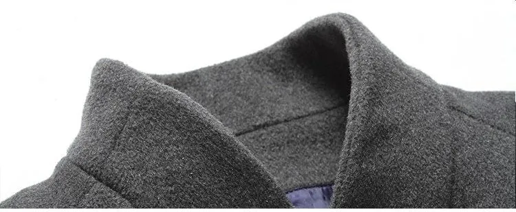 Men's Autumn/Winter Woolen Slim Fit Coat | Men's Outwear