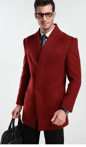 Men's Autumn/Winter Woolen Slim Fit Coat | Men's Outwear