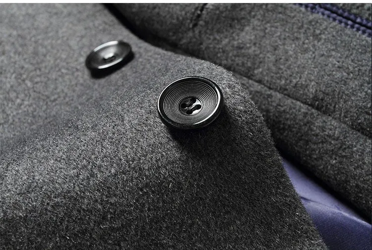 Men's Autumn/Winter Woolen Slim Fit Coat | Men's Outwear