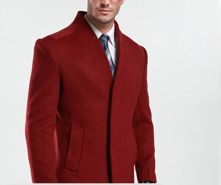 Men's Autumn/Winter Woolen Slim Fit Coat | Men's Outwear