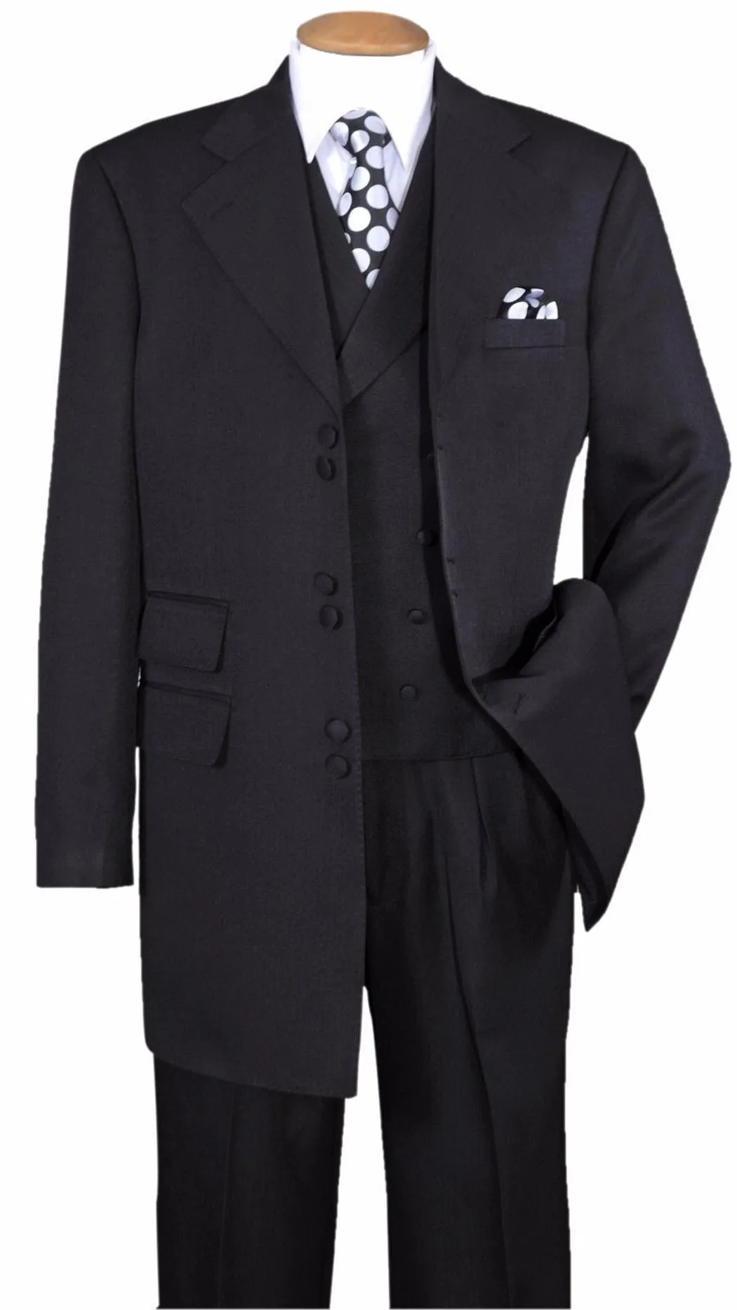 Milano Moda 2917-BLK Mens Suit