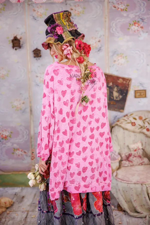 POP HEART FRANCIS HI LO TEE - TOP 2448