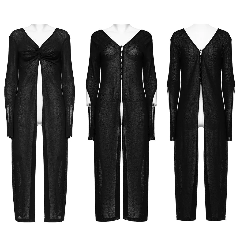 Reversible linen feel woolen long coat OPM-255KMF