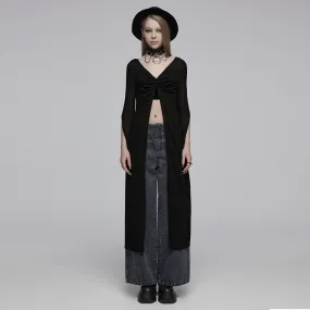 Reversible linen feel woolen long coat OPM-255KMF