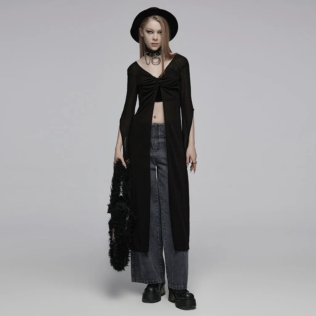 Reversible linen feel woolen long coat OPM-255KMF