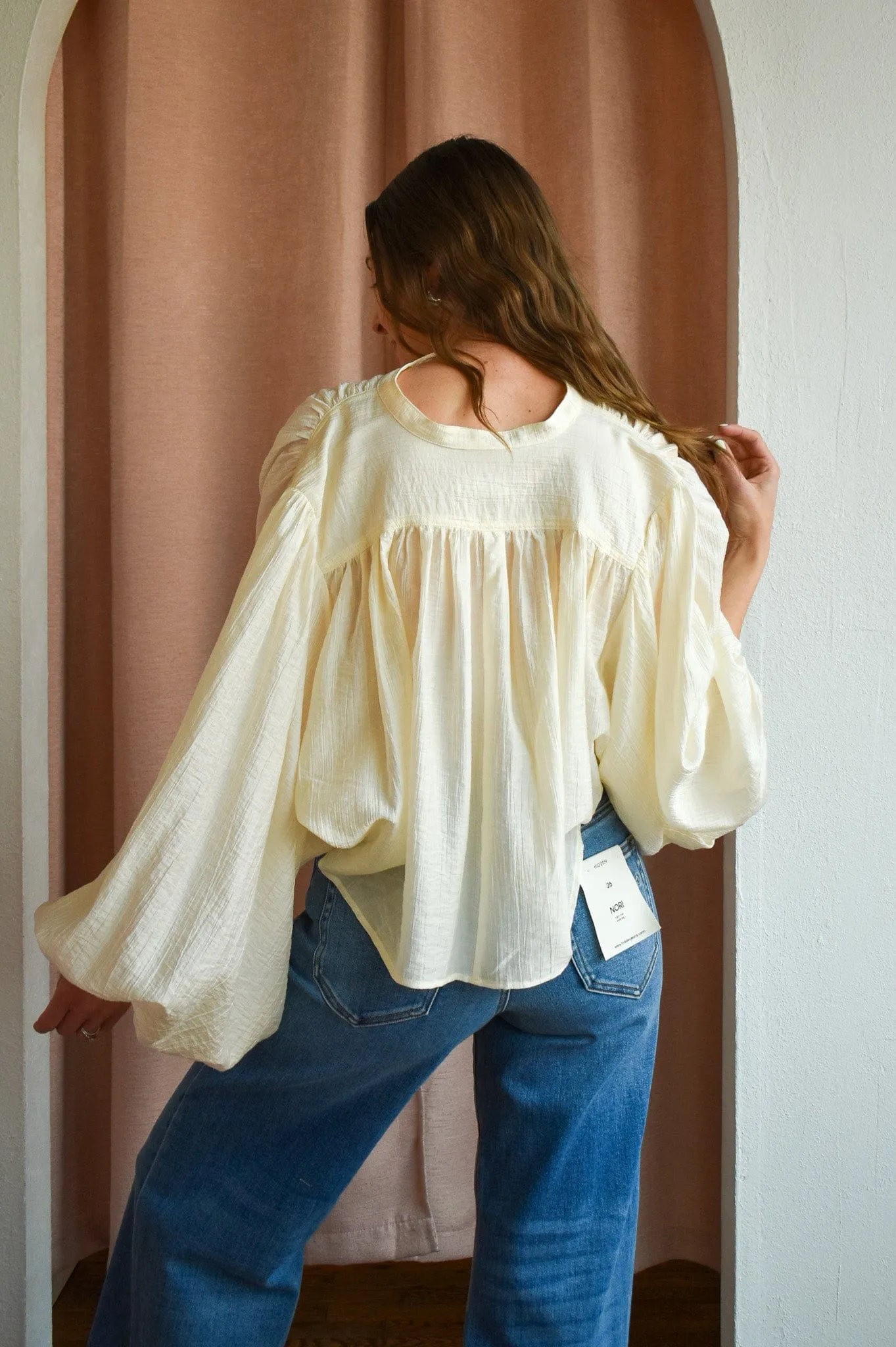 Seek Me Out Oversize Sleeve Blouse