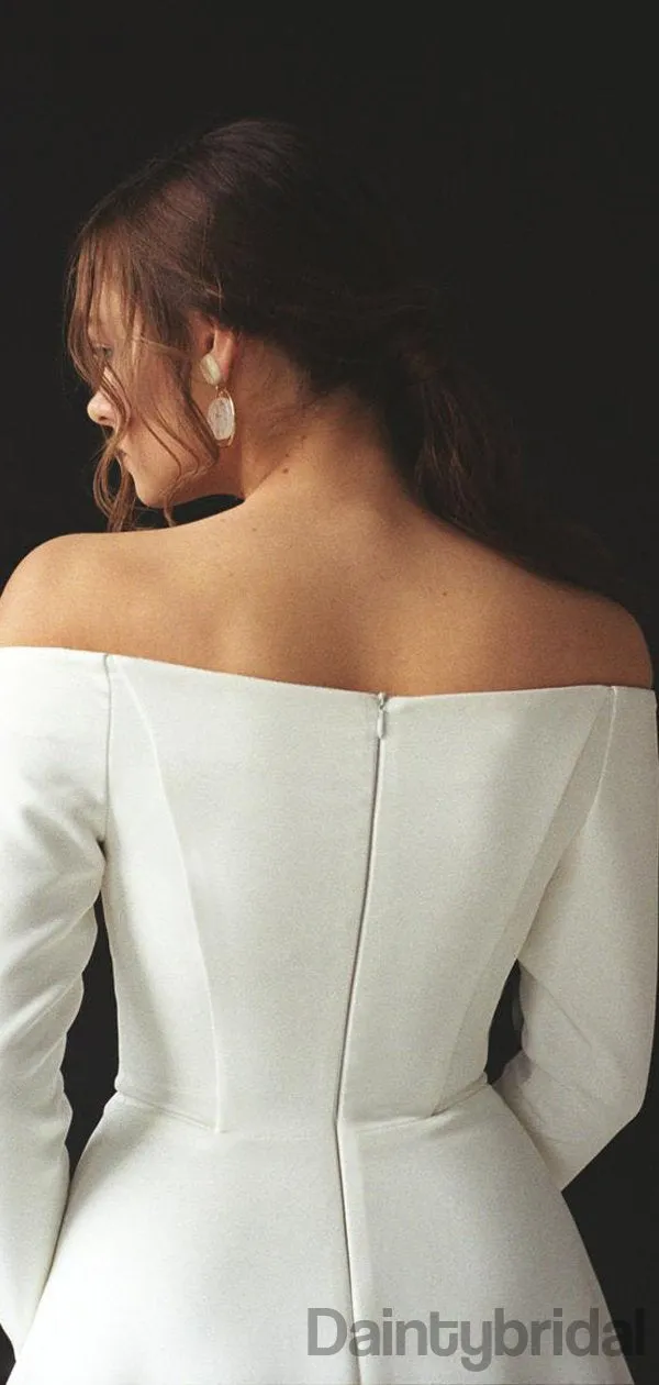 Sweetheart Long Sleeves A-line Zipper Up Prom Dresses.DB10166